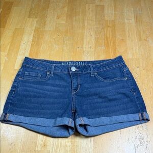 Aeropostale Women's Dark Blue Jean Shorts Size 8